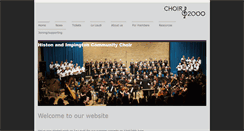 Desktop Screenshot of choir2000.org