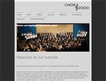 Tablet Screenshot of choir2000.org